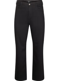 Højtaljede Gemma jeans med straight fit, Black