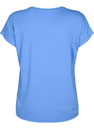 Zizzi Kortærmet trænings t-shirt, Granada Sky, Packshot image number 1