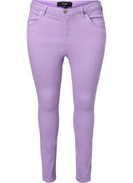 Højtaljede Amy jeans med super slim fit, Lavender