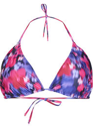 Trekants bikini bh med print , Pink Flower AOP, Packshot
