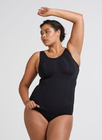 Shapewear top med brede stropper, Black, Model