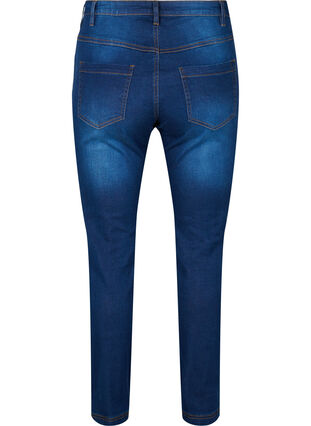 Zizzi Slim fit Emily jeans med normal talje, Blue Denim, Packshot image number 1