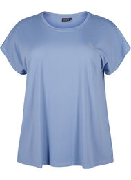 Ensfarvet trænings t-shirt, Colony Blue