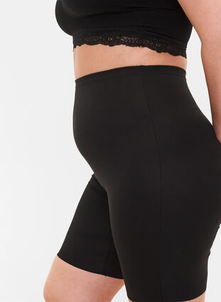 Zizzi Light shapewear shorts med høj talje, Black, Model image number 2