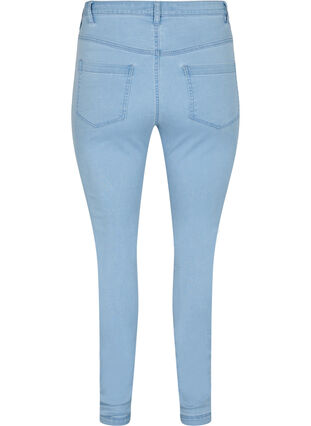 Zizzi Super slim Amy jeans med høj talje, Ex Lt Blue, Packshot image number 1