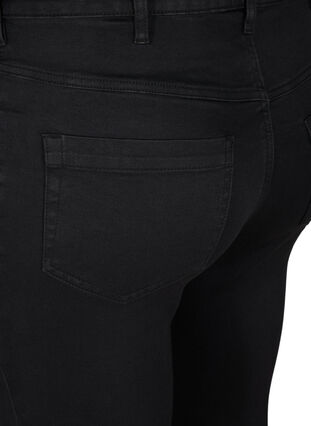 Zizzi Super slim Amy jeans med høj talje, Black, Packshot image number 3