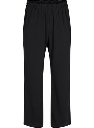 Zizzi Løse bukser med lommer, Black, Packshot image number 0