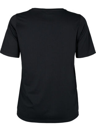 Zizzi FLASH - T-shirt med motiv, Black Be Kind, Packshot image number 1