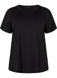 T-shirt i TENCEL™ Modal med rund hals, Black