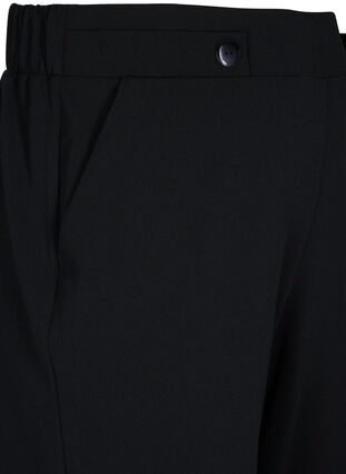 Zizzi 7/8 bukser med løs pasform, Black, Packshot image number 2