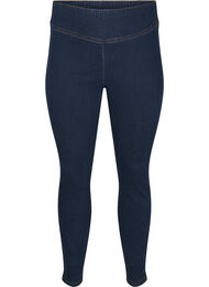 Stretchy jeggings med høj talje, Dark Blue