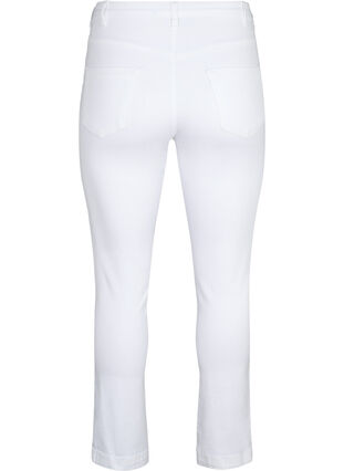 Zizzi Slim fit Emily jeans med normal talje, White, Packshot image number 1