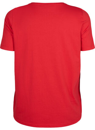 Zizzi FLASH - T-shirt med motiv, High Risk Red Heart, Packshot image number 1