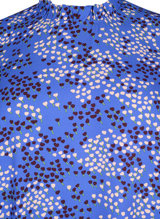 Zizzi FLASH - Langærmet kjole med print, Dazzling Blue AOP, Packshot image number 2