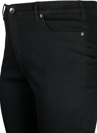 Zizzi Amy jeans med høj talje og super slim fit, Black, Packshot image number 2