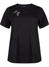 T-shirt i økologisk bomuld med sløjfedetalje