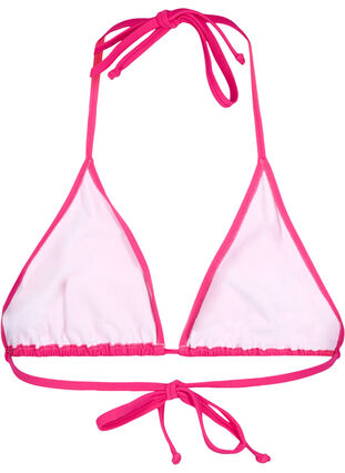 Zizzi Ensfarvet trekants bikini bh, Vivacious, Packshot image number 1