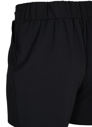 Zizzi Shorts med lommer og løs pasform, Black, Packshot image number 3