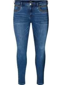 Super slim sanna jeans med nittedetaljer