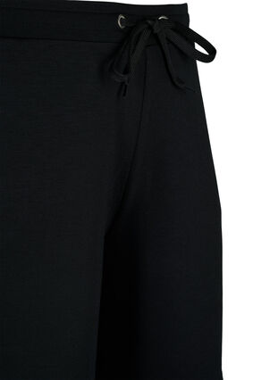 Zizzi Shorts i modal-mix med lommer, Black, Packshot image number 2