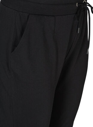 Zizzi Løse træningsbukser med lommer, Black, Packshot image number 2