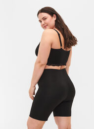 Light shapewear shorts med høj talje, Black, Model