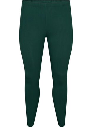 Zizzi Basis leggings i viskose, Scarab, Packshot image number 0