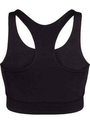 Zizzi Racerback sports bh, Black, Packshot image number 1