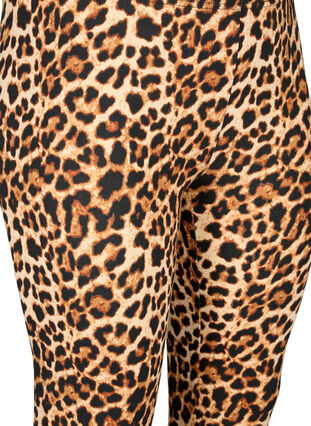 Zizzi Viskose leggings med leo print, Leo, Packshot image number 2