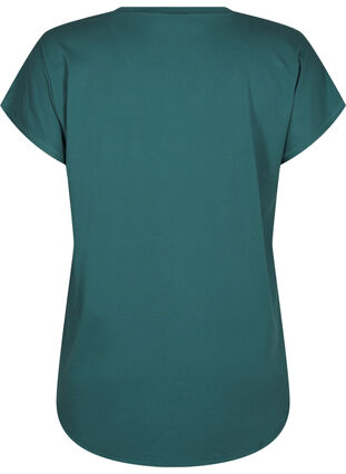 Zizzi Trænings t-shirt med v-hals, Bistro Green, Packshot image number 1