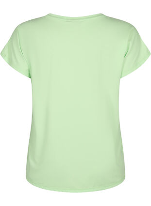 Zizzi Kortærmet trænings t-shirt, Paradise Green, Packshot image number 1