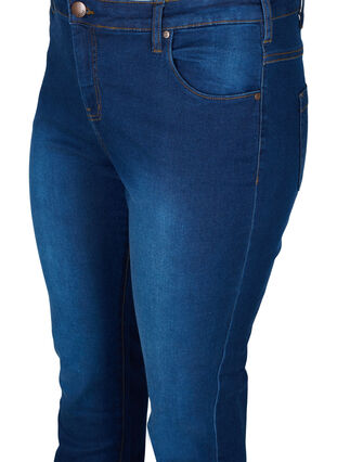 Zizzi Slim fit Emily jeans med normal talje, Blue Denim, Packshot image number 2