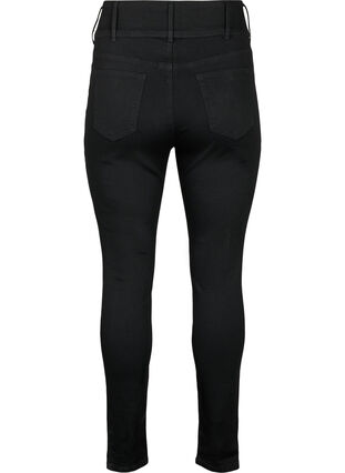 Zizzi Super slim Bea jeans med ekstra høj talje, Black, Packshot image number 1