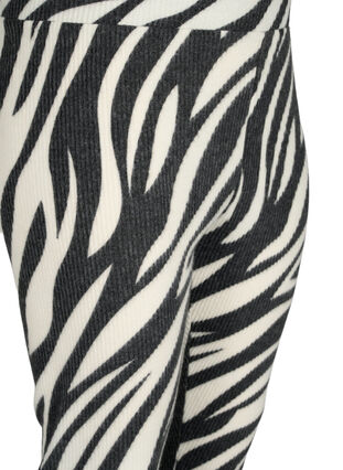 Zizzi Leggings med zebramønster, White Zebra, Packshot image number 2