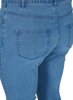 Zizzi Højtaljede super slim Amy jeans, Light blue, Packshot image number 3