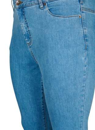 Zizzi Amy jeans med høj talje og super slim fit, Light Blue, Packshot image number 2