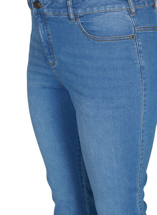 Zizzi Ellen bootcut jeans med høj talje, Light blue, Packshot image number 2