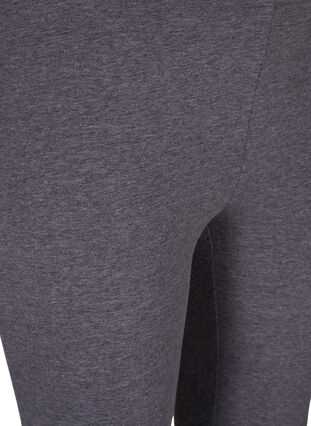 Zizzi Gråmelerede leggings, Dark Grey Melange, Packshot image number 2