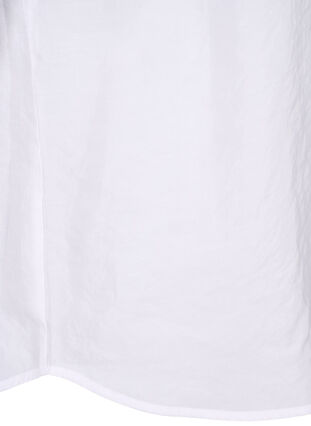 Zizzi Bluse i TENCEL™ Modal med broderidetaljer, Bright White, Packshot image number 4