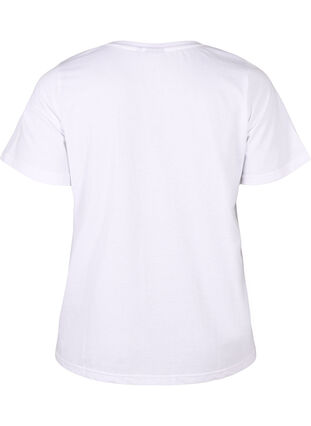 Zizzi FLASH - T-shirt med motiv, Bright White Flower, Packshot image number 1