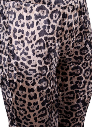 Zizzi Velour leggings med leoprint, Leopard, Packshot image number 2