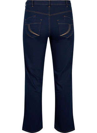 Zizzi Regular fit Gemma jeans med høj talje, Blue denim, Packshot image number 1