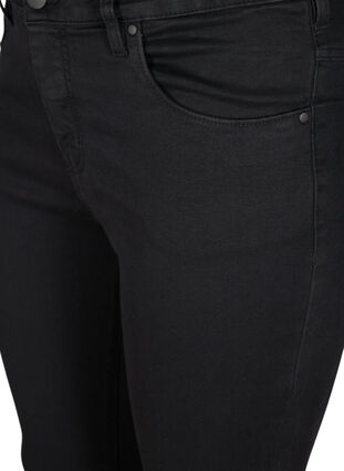 Zizzi Super slim Amy jeans med høj talje, Black, Packshot image number 2