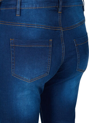 Zizzi Slim fit Emily jeans med normal talje, Blue Denim, Packshot image number 3