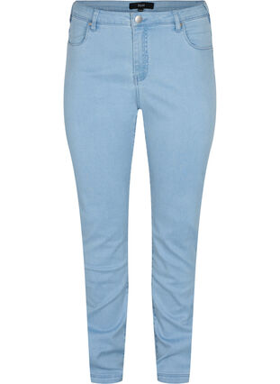 Zizzi Slim fit Emily jeans med normal talje, Ex Lt Blue, Packshot image number 0