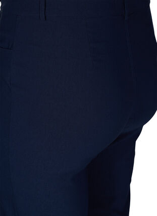 Zizzi Klassiske bukser i viskosemix, Night Sky, Packshot image number 3