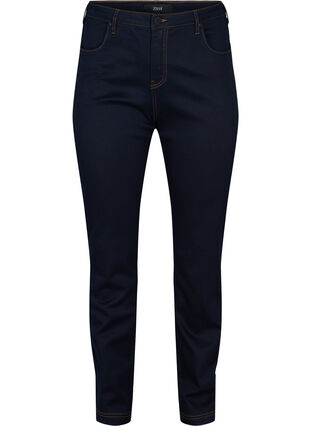 Zizzi Slim fit Emily jeans med normal talje, Unwashed, Packshot image number 0