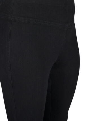 Zizzi Stretchy jeggings med høj talje, Black, Packshot image number 2