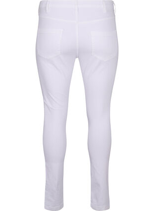 Zizzi Højtaljede super slim Amy jeans, White, Packshot image number 1