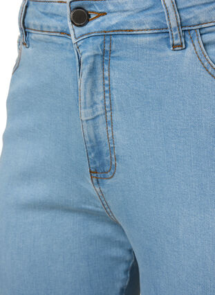 Zizzi Ellen bootcut jeans med høj talje, Ex Lgt Blue, Packshot image number 2